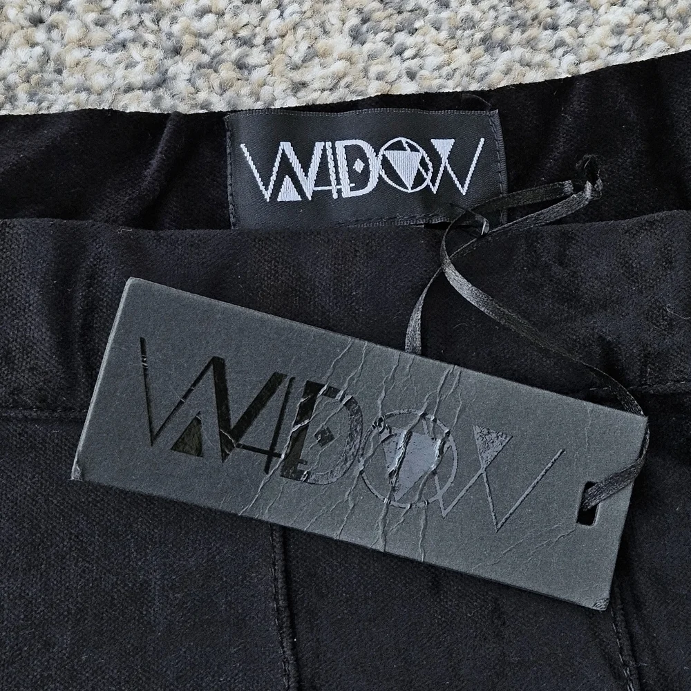 Widow Dolls Kill Skirt Goth Upside Down Cross Side Zip Velour Short Lace NWT 3X